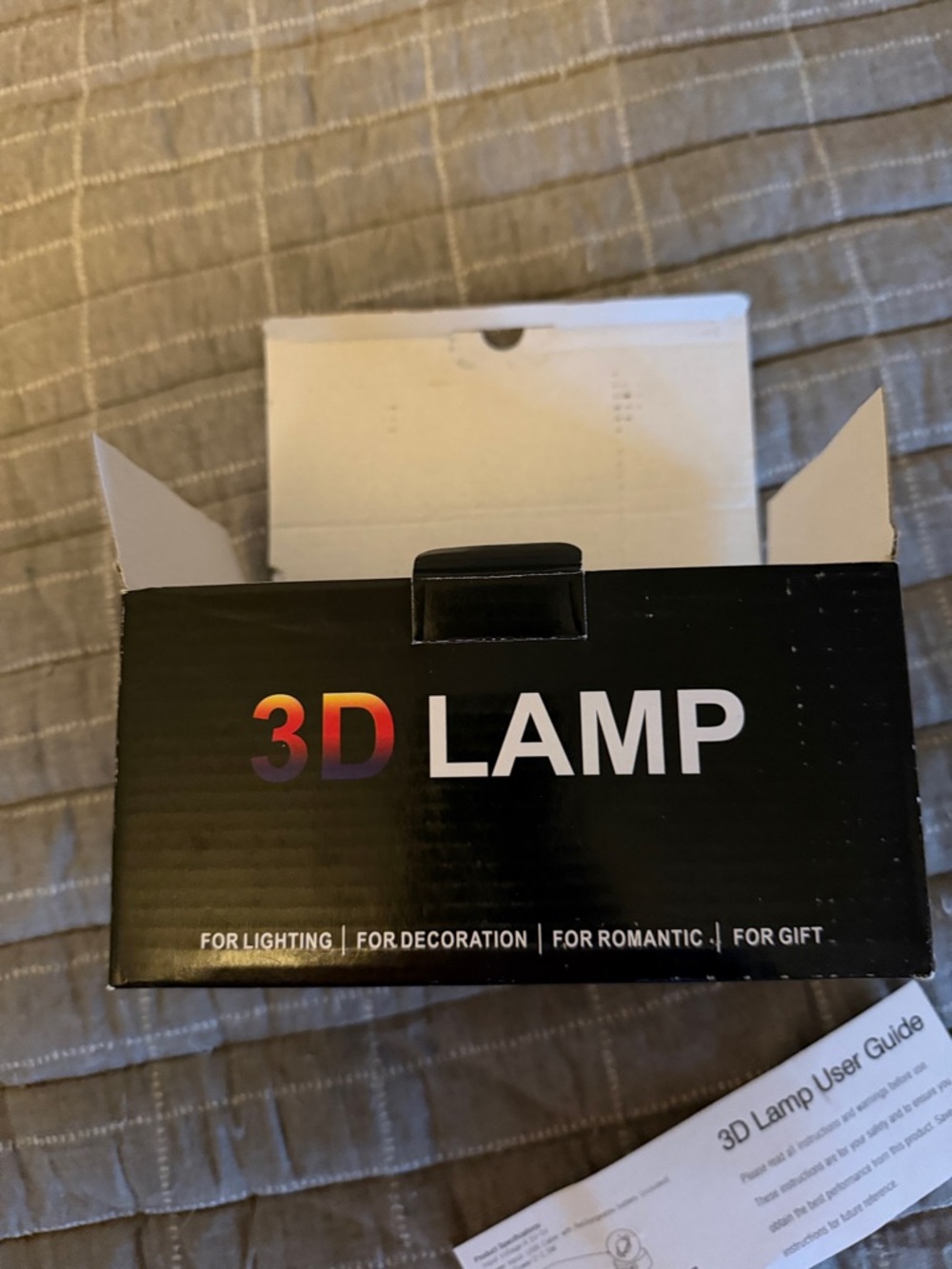 3D Lamp Box - Black Packaging

New but opened box to show it works